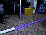 My UV first ever test saber,10 uv 5mm leds,with high computer flash